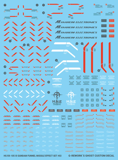 G-Rework Decals - HG RX-105 Xi Gundam [CD-H238]