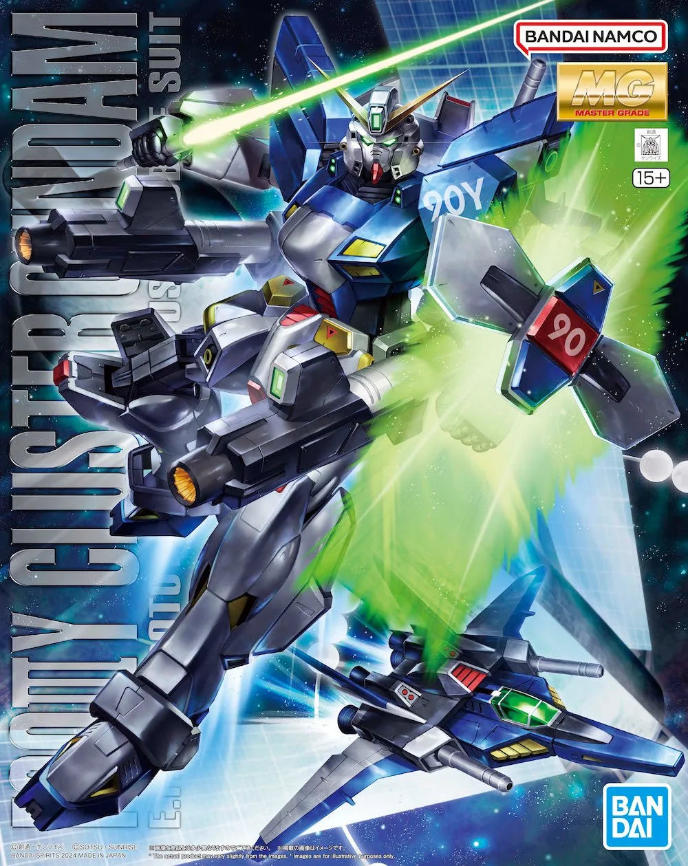 MG 1/100 Gundam F90III-Y Cluster Gundam
