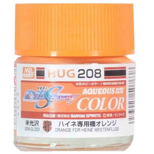 Mr Hobby Aqueous Gundam Color HUG-208 Orange For Heine Westenfluss