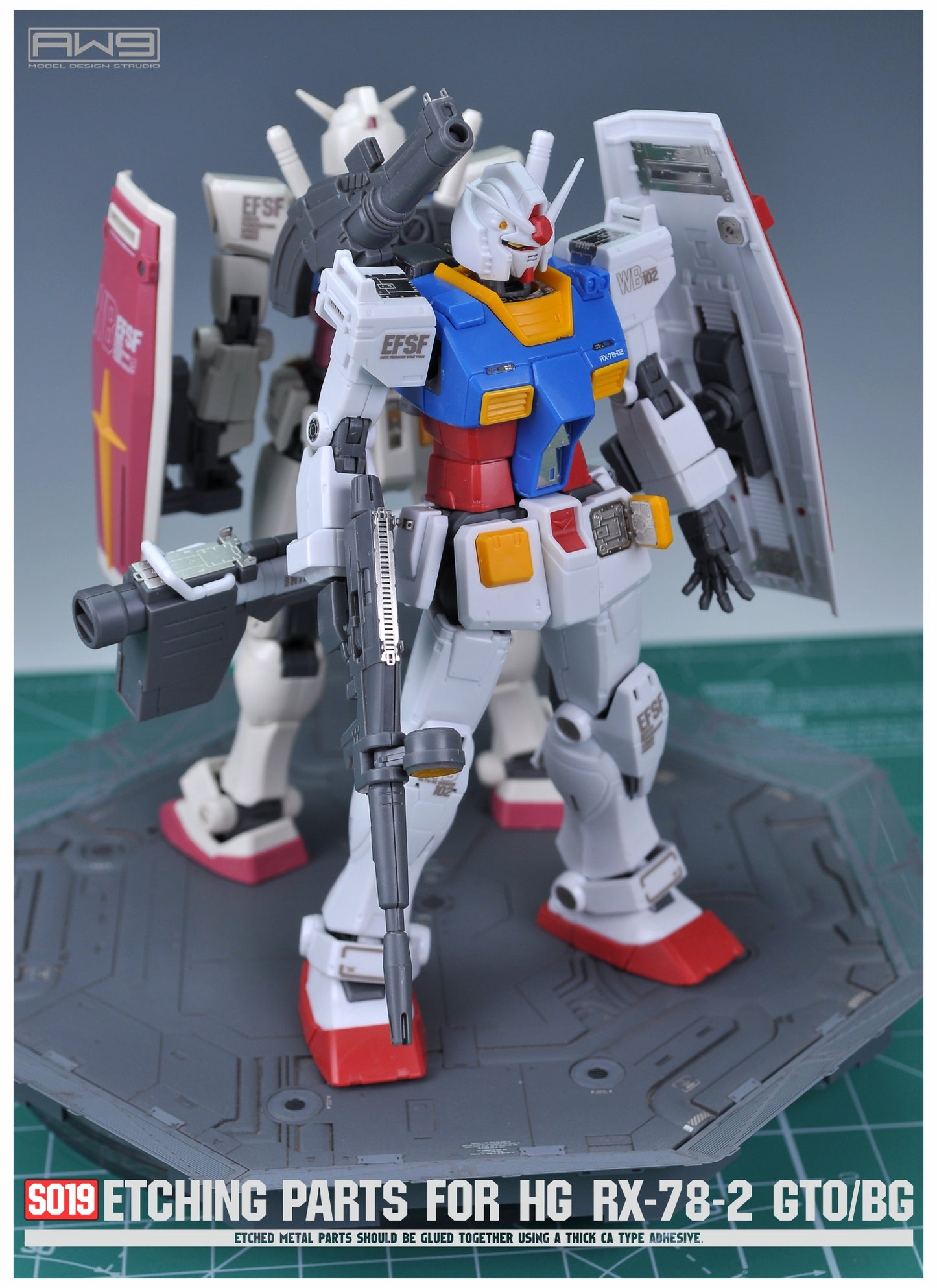 Madworks AW9 Etching Parts for HG RX-78-2 GTO / Beyong Global VER. S19