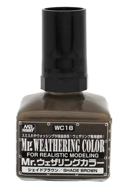 Mr.Hobby Mr.Weathering Color - Shade Brown 40ml WC18